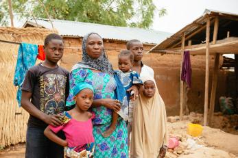 Nigerian widow and her family