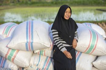 Female farmer from indonesia