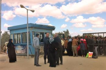 Front entry at Zaatari Refugee Camp